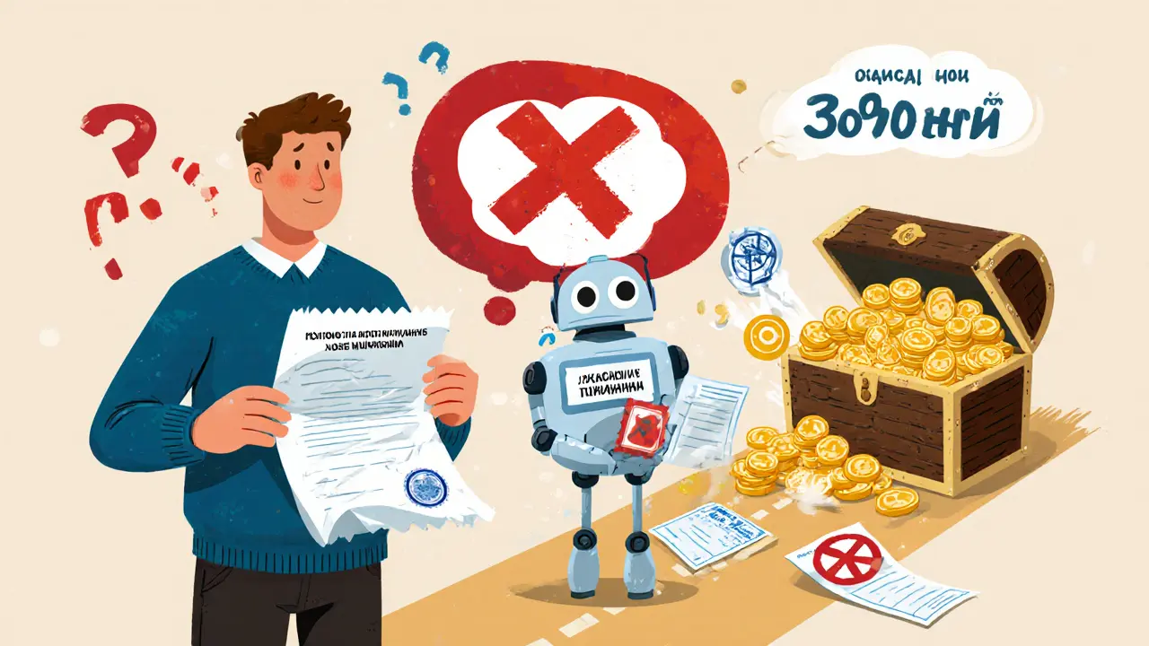 Робот помогает человеку исправить ошибку с бумажной справкой и получить налоговый возврат.