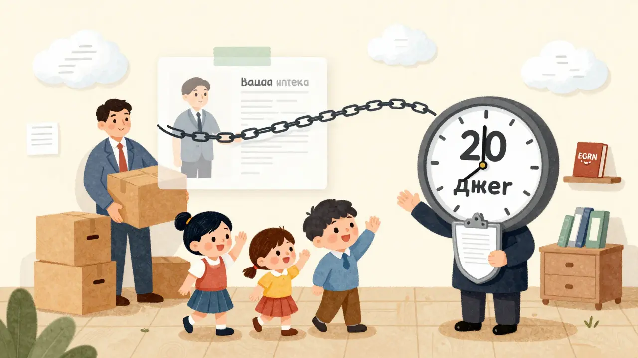 Семья въезжает в квартиру, юрист с щитом-клепкой, старый залог ломается как резинка.