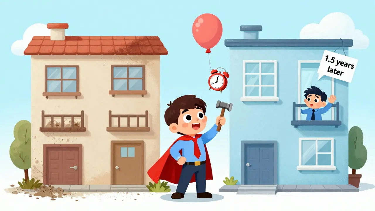 Юный инвестор ремонтирует квартиру, цена которой взлетает в небо как шарик.