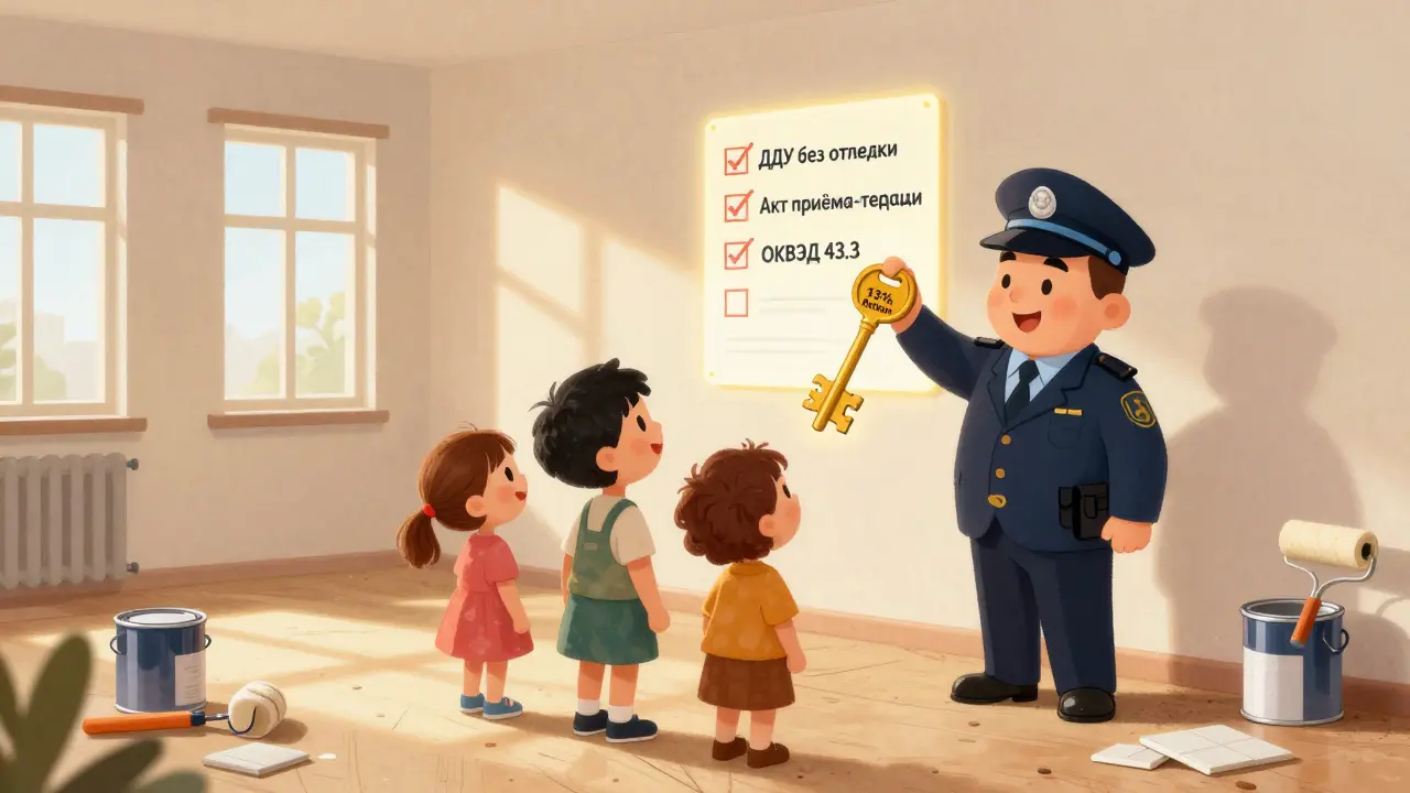 Как оформить налоговый вычет за отделку и ремонт новой квартиры у застройщика