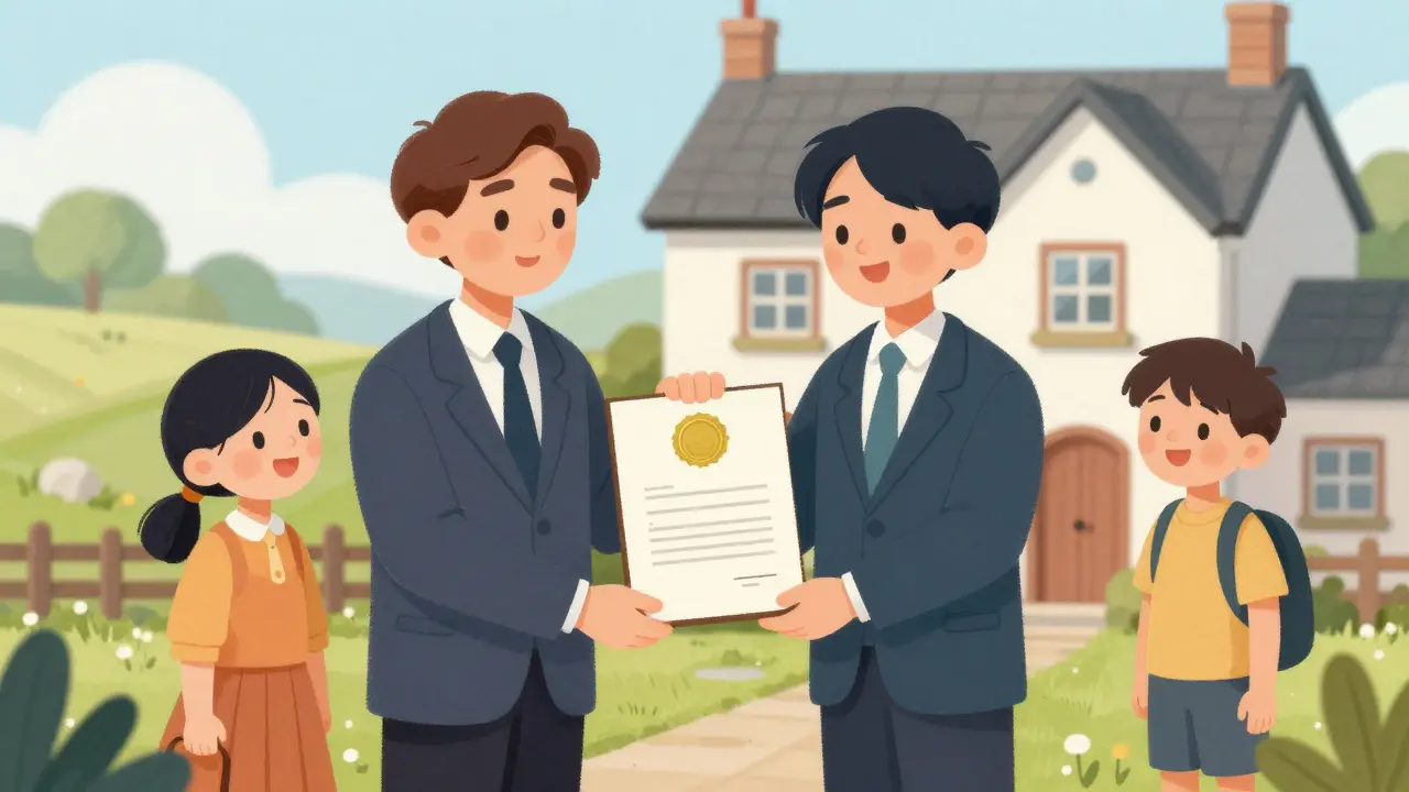 Специалист передает владельцу официальный отчет об оценке дома в сказочном стиле