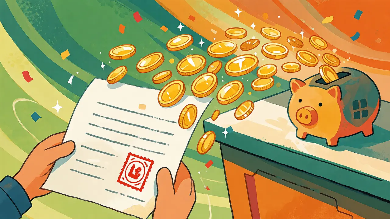 Документы превращаются в монеты, поступающие на счет продавца